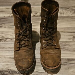 Chippewa Men's Brown Lace-Up Boots 11.5